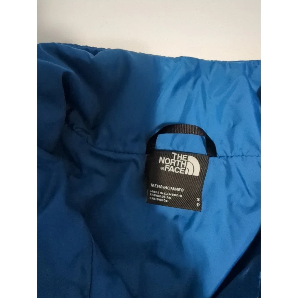 The North Face Puffer Jacket Mens S gorpcore blue lightweight spring blue hiking